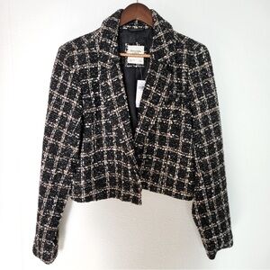 Cropped Tweed Blazer